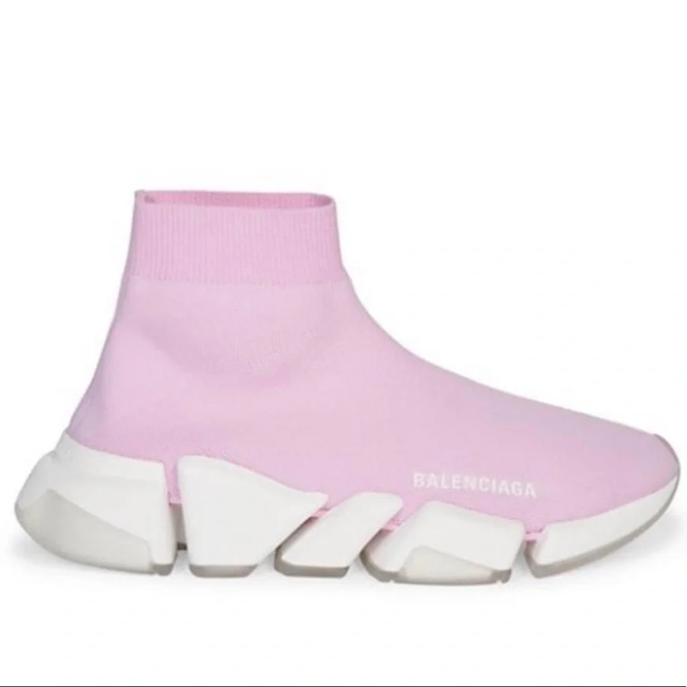 Balenciaga Speed 2.0 Clear Sole Sneakers - Picture 1 of 6
